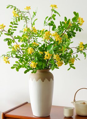 洋槐花仿真花客厅餐桌植物假花插花摆设J仿生绿植造景装饰花艺摆