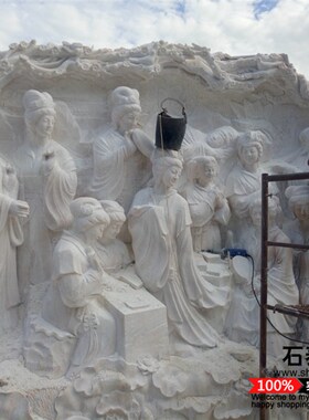 石雕浮雕壁画刻字人物雕刻大型抗战主H题浮雕墙大理石广场文化装