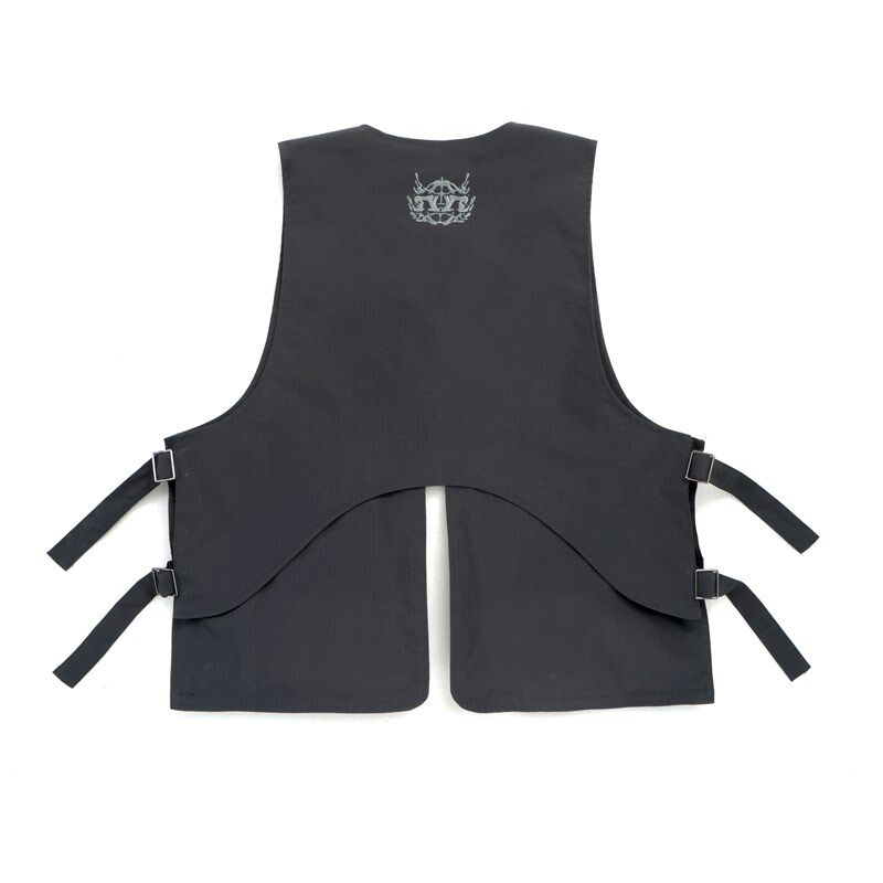 National high street trendy functional wind rib Velcro heavy industry vest Q multi-functional outer wear tactical vest