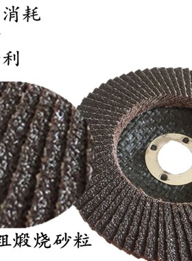 100百页片 抛光打磨片不锈钢百页轮砂布轮片磨光片网格百叶片包邮