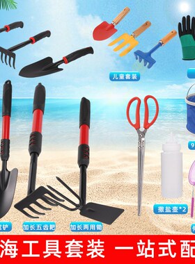 赶海工具套装儿童海边沙滩挖沙专用铲蛤蜊耙海蛎子螃蟹夹神器装备