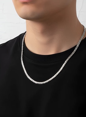 潮酷男女同款项链 简约高级感不掉色锁骨链 小众设计嘻哈风配饰