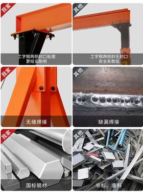 小型龙门架起重吊架升降电动工地吊机架手推式无轨行吊移动龙门吊