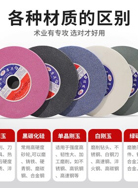 618小磨床砂轮片手摇平面大水磨刀合金180白刚玉绿碳化硅沙轮磨石