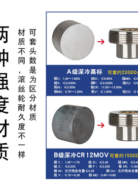 滚丝轮高强度攻丝机自动滚丝机配件钢筋直螺纹平头轮刀片压丝轮