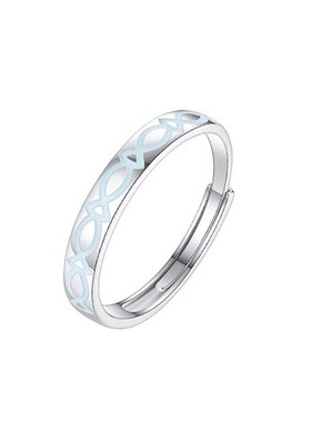 猫鱼之恋对戒男女l情侣开口可调节戒指个性精致轻奢高级感生日礼