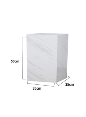 大理石方形底座展示台白色轻奢w工艺礼品摆饰陈列架客厅地台落地