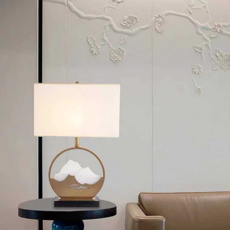 山水画办公台房别墅茶几装饰灯酒店卧室床头客厅书新中式创意台灯,淘宝优惠券,粉丝福利购,淘宝优惠卷