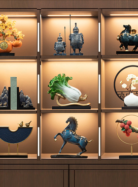 领导高档办公室摆件总经理酒柜老板柜新中式高端装饰品Y轻奢高级