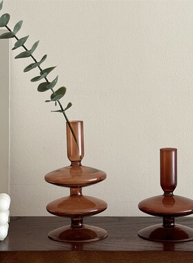 轻奢高档客厅摆件m花瓶复古创意入户摆设桌面房间电视柜拍照装饰