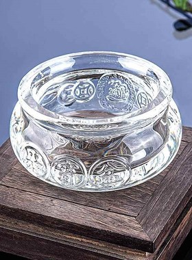 水晶聚宝盆摆件大中小号招财B元宝黄水晶球客厅办公室装饰品