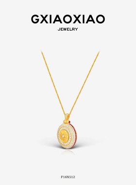 高小小高级百搭嘎乌盒佛公项链