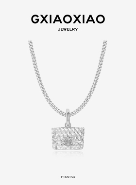 复古气质精致鸢尾花包包项链