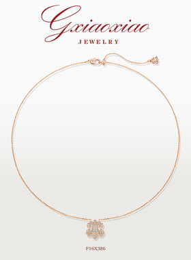 GXIAOXIAO【赤蔷金卷】鸢尾项链