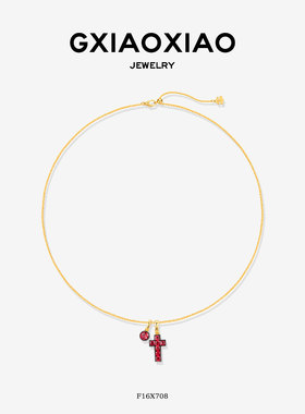 G XIAOXIAO 法式气质高级感十字架项链 F16X706 F16X708