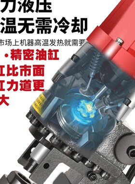 高端电动液压冲孔机角钢槽钢小型手提式不锈钢钻孔切断打眼器模具