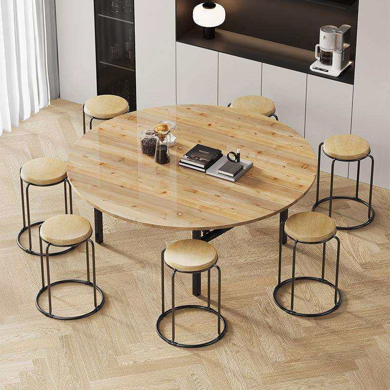 饭店折叠椅酒店杉木圆桌子家用加厚吃饭商用实木圆餐桌面板面板,淘宝优惠券,粉丝福利购,淘宝优惠卷