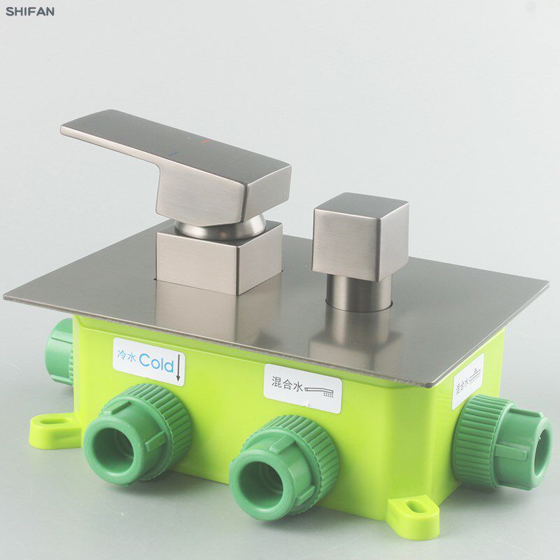 全铜暗装淋浴花洒套装 热熔入墙式预埋内嵌式淋浴花洒套装枪灰色,淘宝优惠券,粉丝福利购,淘宝优惠卷