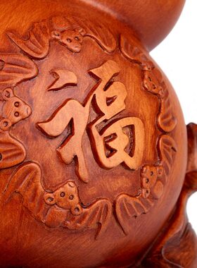 福客厅装饰摆件家居工艺品摆设禄有余办公室 礼品招财葫芦品大号