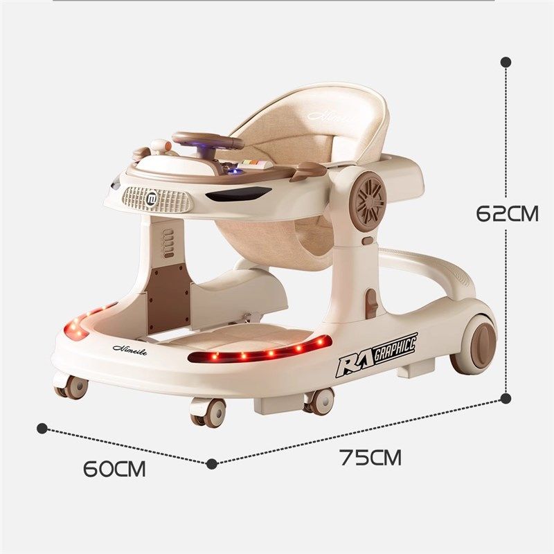 婴儿学步车防o型腿防侧翻可折叠手推车多功能便携式宝宝助步车,淘宝优惠券,粉丝福利购,淘宝优惠卷