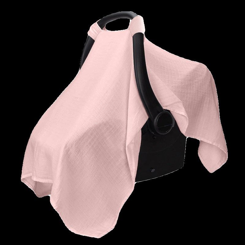 INS爆款婴儿提篮罩muslin新生儿棉纱防蚊透气推车罩遮阳防晒罩,淘宝优惠券,粉丝福利购,淘宝优惠卷