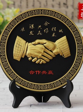 老板办公室书柜摆件中式书房工艺C品办公桌面装饰品商务礼品定制