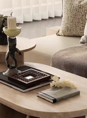 【八度空间】现代样板间客v厅餐厅茶几桌面烛台玄关装饰画饰品摆