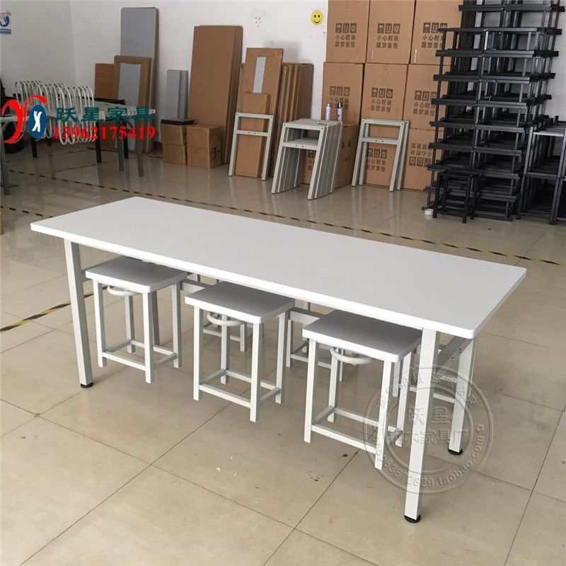 学校学生食堂快餐桌椅简约长条桌支架挂凳桌椅现代工厂员工餐桌椅,淘宝优惠券,粉丝福利购,淘宝优惠卷