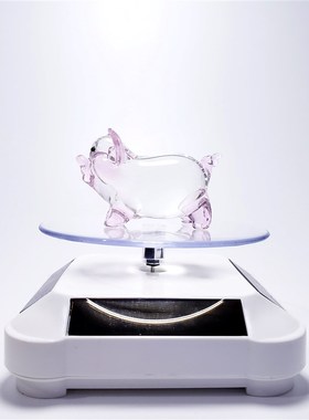 可爱小猪生日礼物水晶玻璃创意摆件十二生K肖动物属相琉璃车载饰