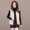 Temperament national standard down vest for women 2026 winter new fashion warm real shot women's short white duck vest