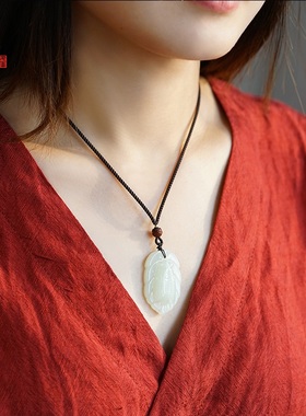 和田玉一鸣惊人吊坠白玉玉石蝉知了男女生学O生挂件饰品礼物挂坠