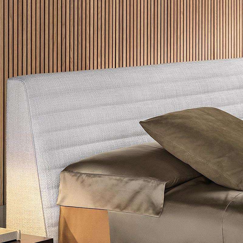 张家公子意式极简布艺罗杰悬浮床现代简约设计师小户型主卧双人床 - 图1