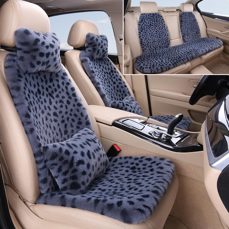 汽车坐垫冬季毛绒豹纹保暖女神款通用车载座椅垫兔毛羊毛防滑加厚,淘宝优惠券,粉丝福利购,淘宝优惠卷