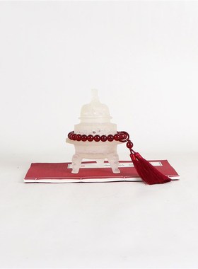 新中式香炉摆件客厅书房桌面软装饰品样板间茶室茶几搭配组合摆设