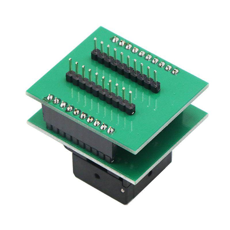 QFN20-0.5（3*3）翻盖双层板烧录座QFN20烧录座转dip20编程座底座,淘宝优惠券,粉丝福利购,淘宝优惠卷
