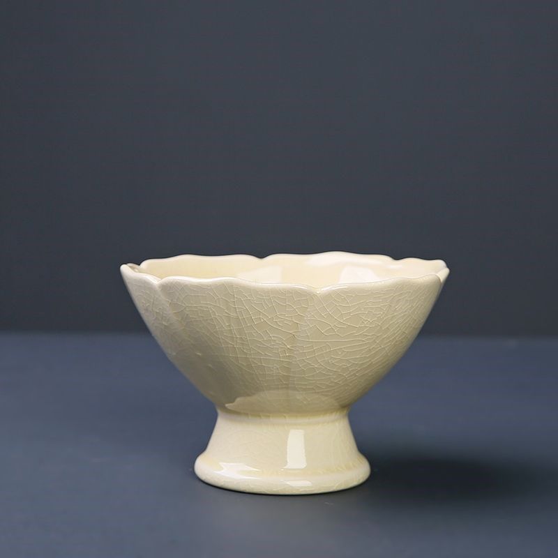 佛手柑托盘剑山插花器皿中式禅意花盆家用器皿开片陶瓷花盘花道圆,淘宝优惠券,粉丝福利购,淘宝优惠卷