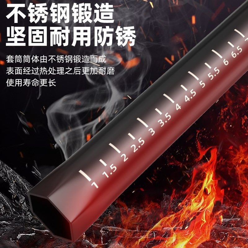 吊顶套筒神器14mm轻钢龙骨调平C专用工具大全扳手加长空心丝杆吊 - 图2