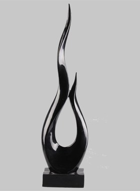 北欧现代简意创意家居电视柜酒柜办公室L装饰火焰工艺品隔断摆件