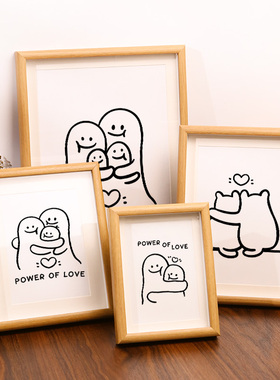 爱的抱抱暖居文艺温馨家居饰w品装饰摆件玄关电视柜壁画酒柜挂画
