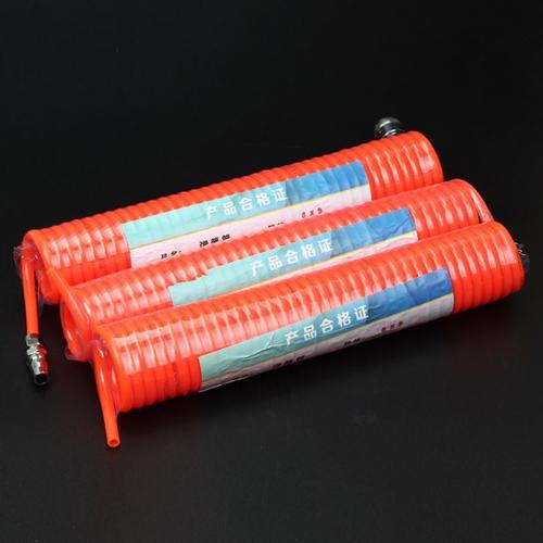 PU管弹簧软管气泵管外直径4/6/8/10/12/16mm伸缩空压机气管配接头 - 图3