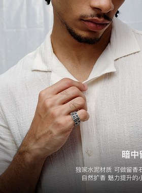 【陈楚生同款生日礼物】babaCma留香系列情侣对戒男款戒指