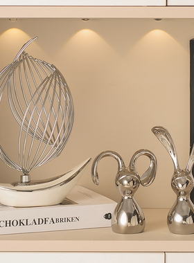 一帆风顺生水起帆船摆件办公室桌现代轻奢高档P玄关酒柜金属装饰