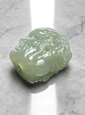 【一念之间】手工制作天然和田三通桶珠顶珠散珠佛魔文玩三通配饰