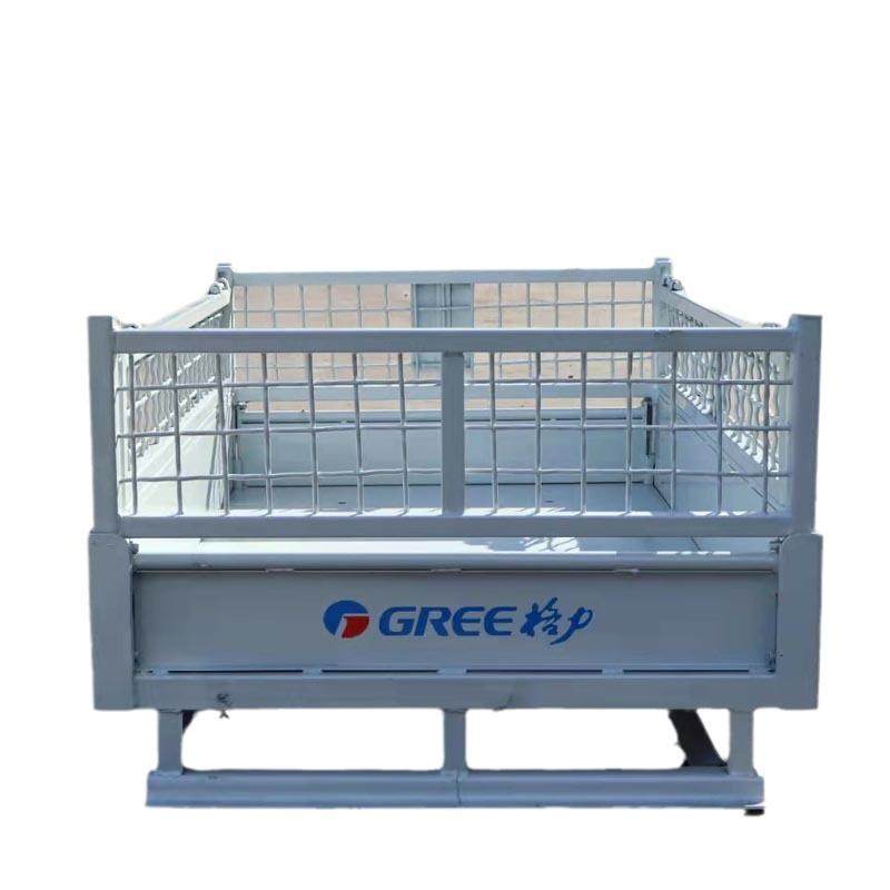 工厂重型铁皮金属周转箱车间物流钢制折叠铁框废料收集箱堆垛料箱,淘宝优惠券,粉丝福利购,淘宝优惠卷