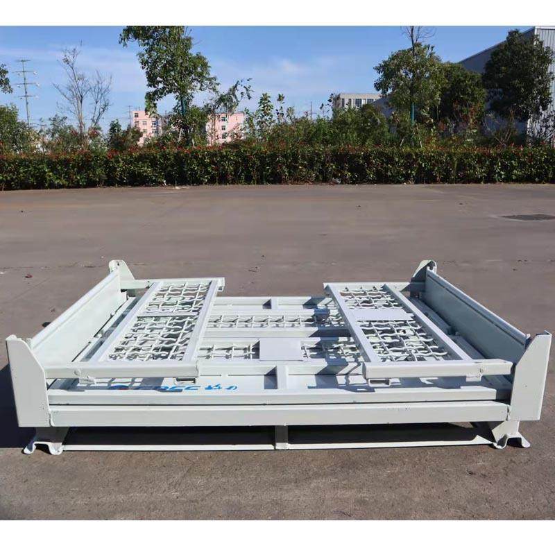 工厂重型铁皮金属周转箱车间物流钢制折叠铁框废料收集箱堆垛料箱,淘宝优惠券,粉丝福利购,淘宝优惠卷