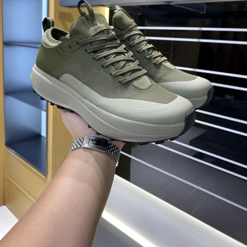 自留主推!巨好看!户外男士压胶拼接防水透气耐磨登山越野运动鞋 - 图1