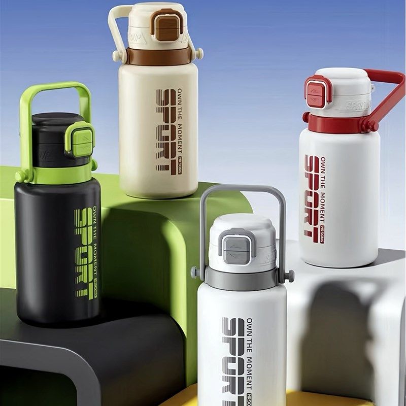 保温杯大容量儿童吸管保温杯316不锈钢大号男女学生便携双饮水壶,淘宝优惠券,粉丝福利购,淘宝优惠卷