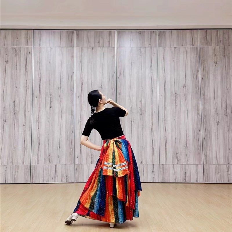 花与影新舞爱在纳木错藏族舞蹈服练习裙藏族舞台演出广场舞套装,淘宝优惠券,粉丝福利购,淘宝优惠卷