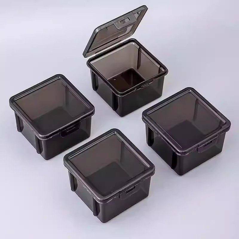 新款发夹收纳盒橡皮筋项链头饰发卡圈发圈收纳桌面透明黑首饰盒,淘宝优惠券,粉丝福利购,淘宝优惠卷