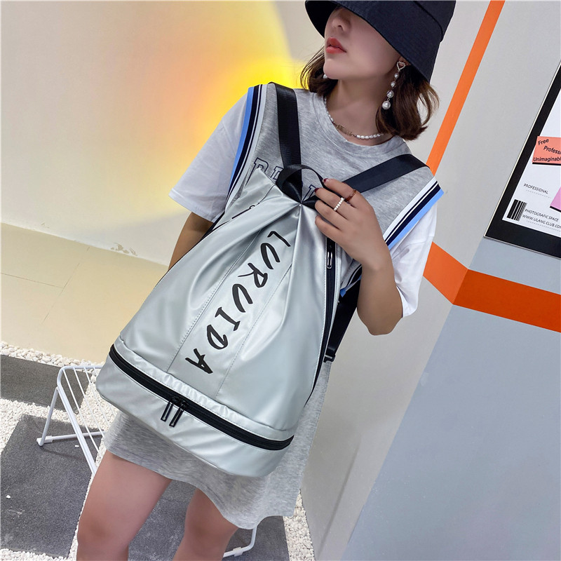 Large-capacity short-distance travel women's lightweight shoulder fitness sports travel bag dry and wet separate swimming luggage storage bag